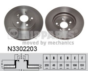 N3302203 Brzdový kotouč NIPPARTS