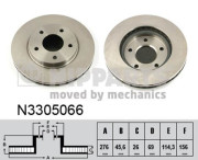 N3305066 NIPPARTS brzdový kotúč N3305066 NIPPARTS