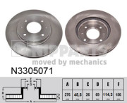 N3305071 Brzdový kotouč NIPPARTS