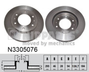 N3305076 Brzdový kotouč NIPPARTS