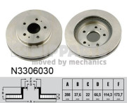 N3306030 Brzdový kotouč NIPPARTS