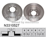 N3310527 Brzdový kotouč NIPPARTS