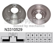 N3310529 Brzdový kotouč NIPPARTS