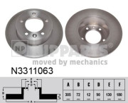 N3311063 Brzdový kotouč NIPPARTS