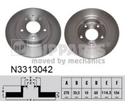 N3313042 Brzdový kotouč NIPPARTS