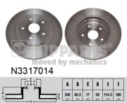 N3317014 Brzdový kotouč NIPPARTS