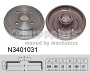 N3401031 NIPPARTS brzdový bubon N3401031 NIPPARTS