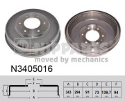 N3405016 NIPPARTS brzdový bubon N3405016 NIPPARTS