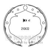 N3509014 Sada brzdových čelistí, parkovací brzda NIPPARTS