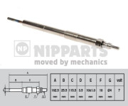 N5711033 NIPPARTS żeraviaca sviečka N5711033 NIPPARTS