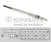 N5718001 NIPPARTS żeraviaca sviečka N5718001 NIPPARTS