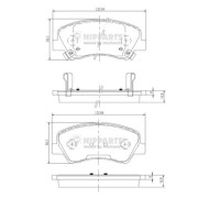 N3600546 Sada brzdových destiček, kotoučová brzda NIPPARTS