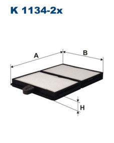 K 1134-2x Filtr, vzduch v interiéru FILTRON