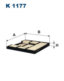 K 1177 Filtr, vzduch v interiéru FILTRON