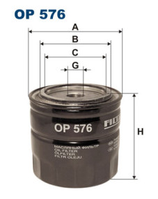 OP 576 Filtr, pracovní hydraulika FILTRON