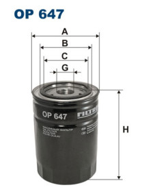 OP 647 Filtr, pracovní hydraulika FILTRON