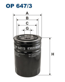 OP 647/3 FILTRON filter pracovnej hydrauliky OP 647/3 FILTRON