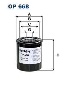 OP 668 Filtr, pracovní hydraulika FILTRON