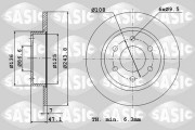 2004240J Brzdový kotouč SASIC