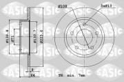 2004283J Brzdový kotouč SASIC