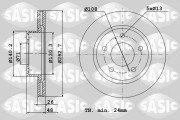 2464F64J Brzdový kotouč SASIC