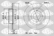 2464G64J Brzdový kotouč SASIC