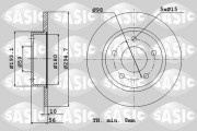 2464J54J Brzdový kotouč SASIC