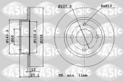 2464R24J SASIC brzdový kotúč 2464R24J SASIC