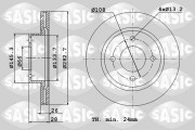 2464R74J Brzdový kotouč SASIC