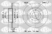 2464Z34J SASIC brzdový kotúč 2464Z34J SASIC