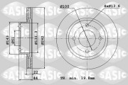 4004273J Brzdový kotouč SASIC