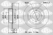 4004275J Brzdový kotouč SASIC