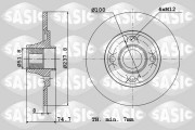 4004287J Brzdový kotouč SASIC