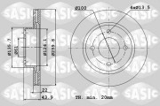 4004308J Brzdový kotouč SASIC