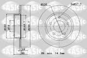 6100023 SASIC brzdový kotúč 6100023 SASIC