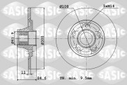 6104006 SASIC brzdový kotúč 6104006 SASIC