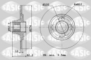 6104013 Brzdový kotouč SASIC