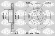 6104021 Brzdový kotouč SASIC