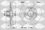 6104022 SASIC brzdový kotúč 6104022 SASIC