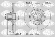 6104053 SASIC brzdový kotúč 6104053 SASIC