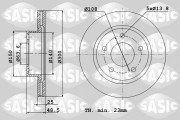 6106008 Brzdový kotouč SASIC