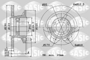 6106072 Brzdový kotouč SASIC