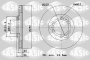 6106092 Brzdový kotouč SASIC