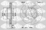 6106105 Brzdový kotouč SASIC