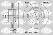 6106138 Brzdový kotouč SASIC