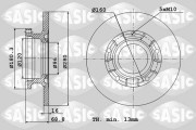 6106145 Brzdový kotouč SASIC