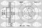 6106147 Brzdový kotouč SASIC