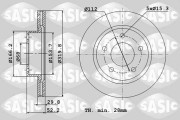 6106173 Brzdový kotouč SASIC