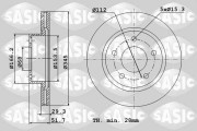 6106190 Brzdový kotouč SASIC