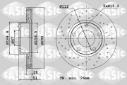 6106240 Brzdový kotouč SASIC